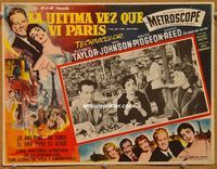 9f680 LAST TIME I SAW PARIS Mexican LC '54 Elizabeth Taylor, Van Johnson, Donna Reed!