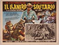9f683 LONE RANGER & THE LOST CITY OF GOLD Mexican LC '58 masked Clayton Moore fighting bad guy!