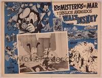 9f688 LOS MISTERIOS DEL MAR Y DIBUJOS ANIMADOS Mexican LC '50s Disney, Mickey, Pluto, and Donald!
