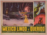 9f693 MEXICO LINDO Y QUERIDO Mexican LC '61 Lola Beltran, bizarre sci-fi artwork!