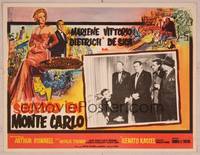9f697 MONTE CARLO STORY Mexican LC '57 Dietrich, Vittorio De Sica, high stakes, low cut gowns!