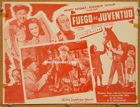9f699 NATIONAL VELVET Mexican LC R50s horse racing classic starring Rooney & Elizabeth Taylor!