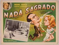 9f706 NOTHING SACRED Mexican LC R60s great art of sexy Carole Lombard socking Fredric March!