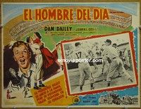 9f711 PRIDE OF ST. LOUIS Mexican LC '52 Dan Dailey as Cardinals baseball player Dizzy Dean!