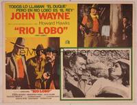 9f716 RIO LOBO Mexican LC '71 Howard Hawks, Give 'em Hell, John Wayne, great cowboy images!