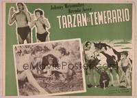 9f747 TARZAN'S DESERT MYSTERY Mexican LC R50s Johnny Weissmuller, Johnny Sheffield & Cheetah!