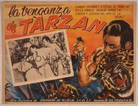 9f748 TARZAN'S REVENGE Mexican LC R50s great artwork of Glenn Morris fighting tiger!