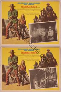 9f608 TRAIN ROBBERS 2 Mexican LC '73 great full-length art of cowboy John Wayne & sexy Ann-Margret!