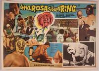 9f760 UNA ROSA SOBRE EL RING Mexican LC '73 Mexican luchador masked wrestler action!