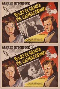 9f609 UNDER CAPRICORN 2 Mexican LCs R60s images of Ingrid Bergman & Joseph Cotten, Alfred Hitchcock