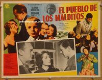 9f763 VILLAGE OF THE DAMNED Mexican LC '60 George Sanders, creepy little kids!