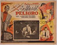9f766 WINGS OF DANGER Mexican LC '52 Terence Fisher film noir, Zachary Scott, dramatic art!