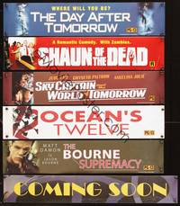9f022 LOT OF 36 DOOR TOP BANNERS 36 posters '90s-00s Day After Tomorrow, Bourne Supremacy + more!