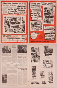 9f295 JOHNNY HOLIDAY pressbook R50 William Bendix, introducing Allen Martin, Boys Prison!