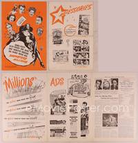 9f097 BREWSTER'S MILLIONS pressbook R50 Dennis O'Keefe has to spend a million in 30 days!