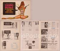 9f116 CASINO ROYALE pressbook '67 all-star James Bond spy spoof, sexy art by Robert McGinnis!