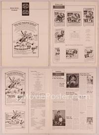 9f132 CHITTY CHITTY BANG BANG pressbook '69 Dick Van Dyke, Sally Ann Howes, art of flying car!