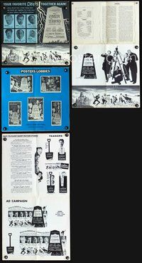 9f142 COMEDY OF TERRORS pressbook '64 Boris Karloff, Peter Lorre, Vincent Price, Joe E. Brown!