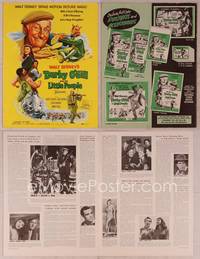 9f154 DARBY O'GILL & THE LITTLE PEOPLE pressbook '59 Disney, Sean Connery, it's leprechaun magic!