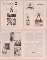 9f174 DOC SAVAGE pressbook '75 Ron Ely is The Man of Bronze, written by George Pal!