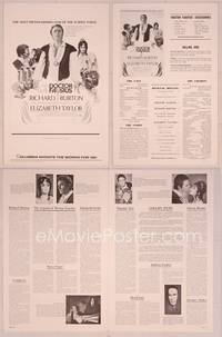 9f176 DOCTOR FAUSTUS pressbook '68 pretty Elizabeth Taylor & director and star Richard Burton!