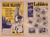 9f194 ELLIS ISLAND pressbook '36 Donald Cook, Peggy Shannon, Jack LaRue, cool art!