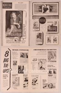9f211 FLAMINGO ROAD pressbook '49 Michael Curtiz, great image of smoking bad girl Joan Crawford!