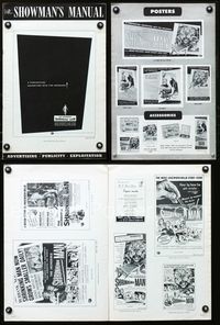 9f278 INCREDIBLE SHRINKING MAN pressbook '57 Jack Arnold, classic Reynold Brown sci-fi artwork!