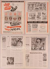 9f297 JUMBO pressbook '62 Doris Day, Jimmy Durante, Stephen Boyd, Martha Raye circus elephant!