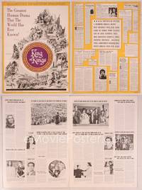 9f302 KING OF KINGS pressbook '61 Nicholas Ray Biblical epic, Jeffrey Hunter as Jesus!