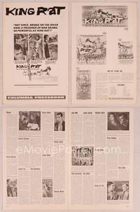 9f304 KING RAT pressbook '65 George Segal & Tom Courtenay, James Clavell, WW II POWs!