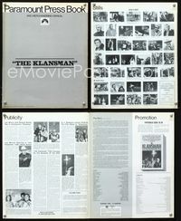 9f307 KLANSMAN pressbook'74 Lee Marvin, Richard Burton, it's a great place to live, if they let you!