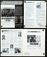 9f336 MAN pressbook '72 James Earl Jones as the first black U.S. President, written by Rod Serling