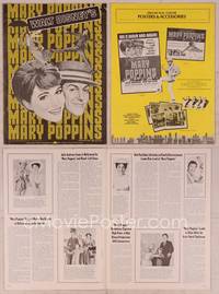 9f341 MARY POPPINS pressbook R73 Julie Andrews & Dick Van Dyke in Walt Disney's musical classic!