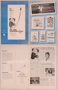9f343 McCONNELL STORY pressbook '55 Alan Ladd, June Allyson, James Whitmore!
