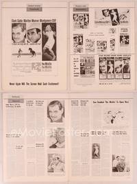 9f345 MISFITS pressbook '61 Clark Gable, sexy Marilyn Monroe, Montgomery Clift, John Huston!