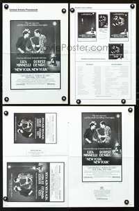 9f365 NEW YORK NEW YORK pressbook '77 Robert De Niro plays sax while Liza Minnelli sings!