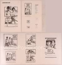 9f373 OKLAHOMA CRUDE pressbook '73 George C. Scott & Faye Dunaway with rifles!