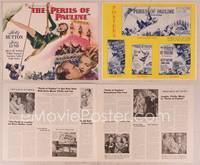 9f387 PERILS OF PAULINE pressbook '47 Betty Hutton as silent screen heroine swinging on rope!