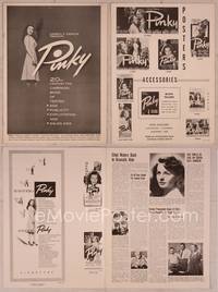 9f391 PINKY pressbook '49 Elia Kazan directed, Jeanne Crain!