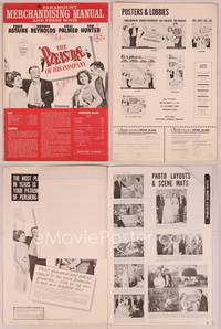 9f393 PLEASURE OF HIS COMPANY pressbook '61 Astaire, Debbie Reynolds, Lilli Palmer, Tab Hunter