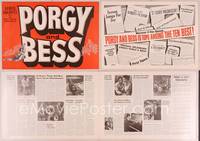9f396 PORGY & BESS pressbook '59 Sidney Poitier, Dorothy Dandridge & Sammy Davis Jr.!