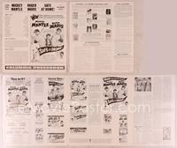 9f423 SAFE AT HOME pressbook '62 Mickey Mantle, Roger Maris, New York Yankees baseball!