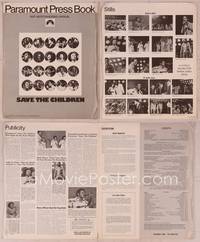 9f426 SAVE THE CHILDREN pressbook '73 Jackson 5, Roberta Flack, Marvin Gaye, plus other greats!