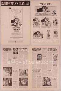 9f429 SEND ME NO FLOWERS pressbook '64 great art of Rock Hudson, Doris Day & Tony Randall!