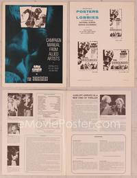 9f445 SORCERERS pressbook '67 Boris Karloff turns them on & off to live, love, die or KILL!