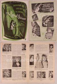 9f449 SPIRAL STAIRCASE pressbook '46 art of Dorothy McGuire, George Brent & Ethel Barrymore!