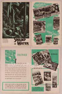 9f466 SWAMP WATER pressbook cover '41 Jean Renoir, art of sinister mysterious swamp!