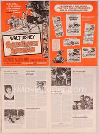 9f469 SWISS FAMILY ROBINSON pressbook R68 John Mills, Walt Disney family fantasy classic!