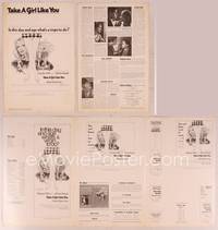 9f470 TAKE A GIRL LIKE YOU pressbook '70 Hayley Mills, what's a virgin to do?
